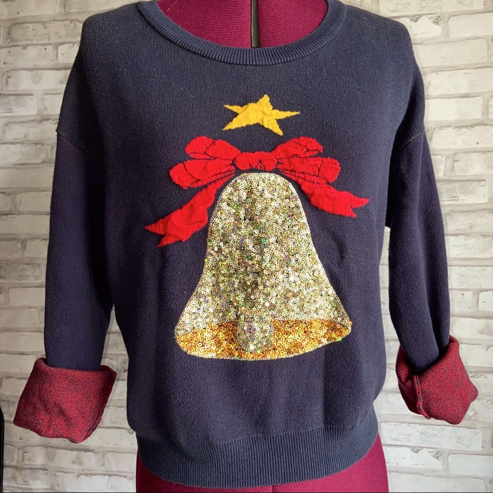 TOPSHOP | Ugly Christmas sweater crop top